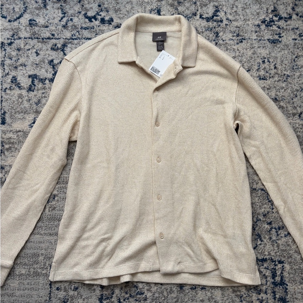 NWT H&M Beige Knit Shirt